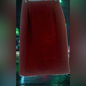 Pre Owned Women’s Pretense Skirt Cranberry Red Sz 11-12 Classic Casual Comfort